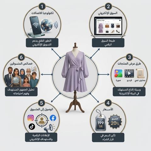 العوامل المؤثرة في تسويق الملابس عبر شبكات التواصل الاجتماعي