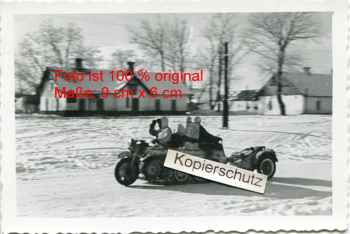 Kettenkrad SdKfz mit Anhänger , Wintertarn camo Russland