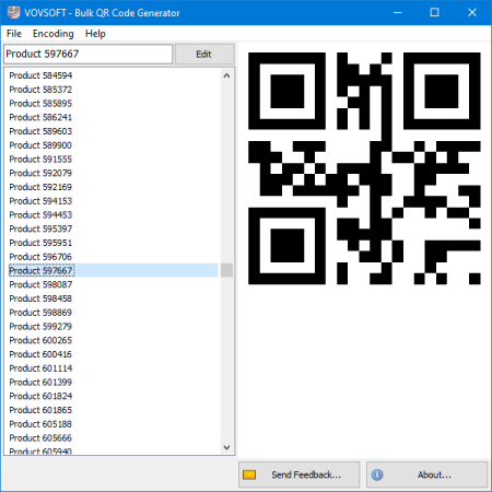 VovSoft Bulk QR Code Generator 1.0