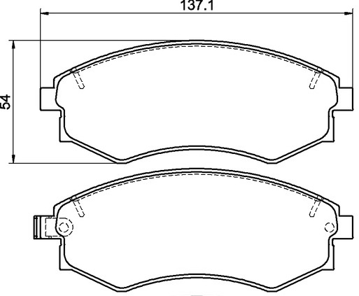 Ceramic Front Brake Pad Set Ceramic Front Brake Pad Set
