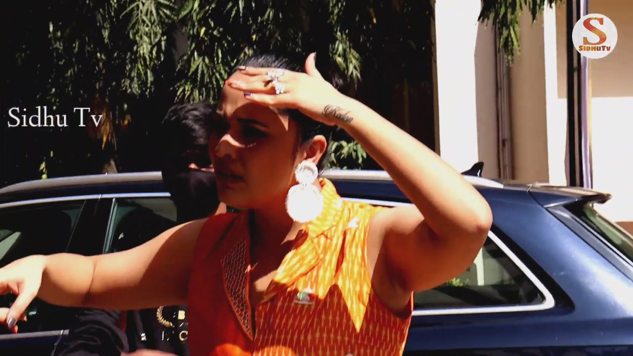 Actress Anasuya Bharadwaj Cute Orange Dress l Latest Movie DARJA Movie First Look House Full Talk[14