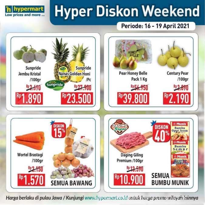 Katalog Promo Hypermart 16-19 April 2021 
