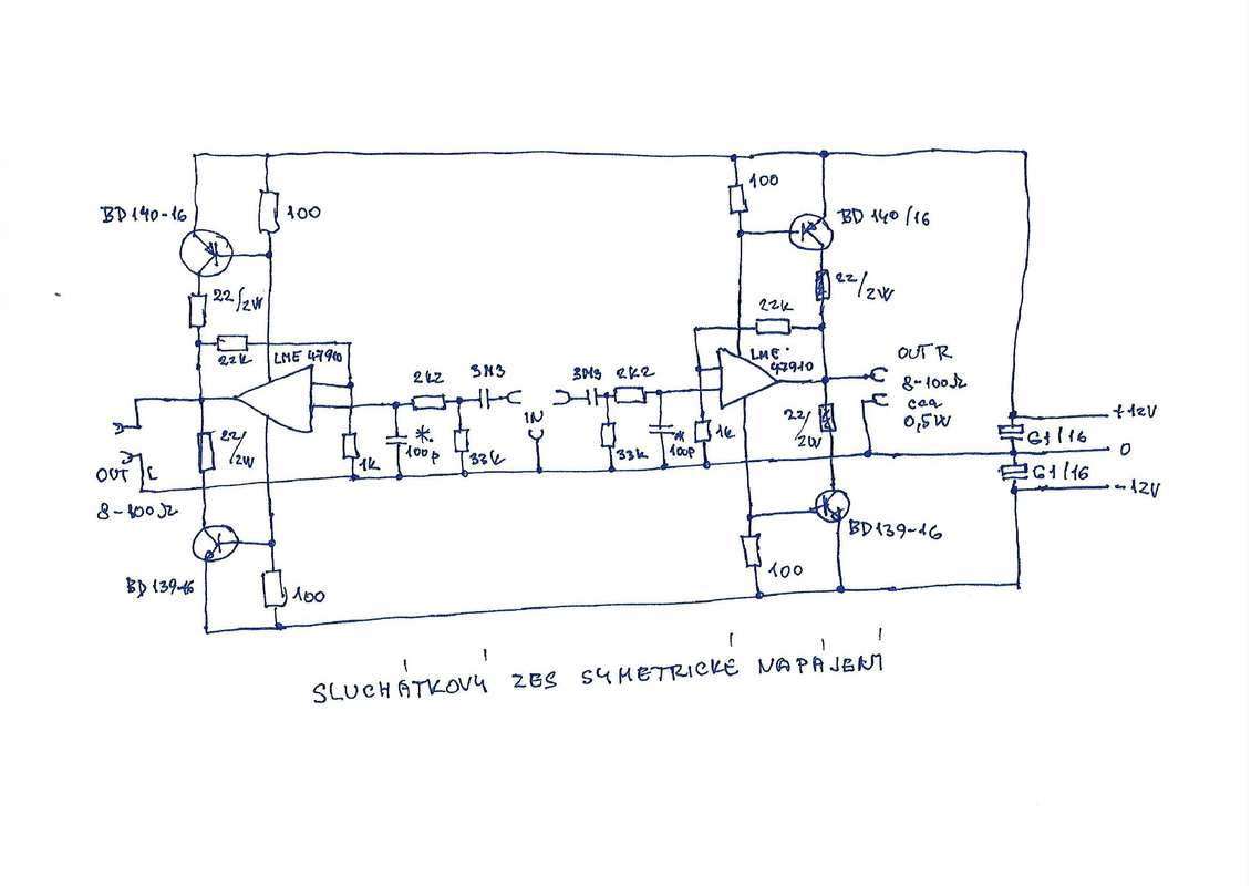 Schema symetrická verze