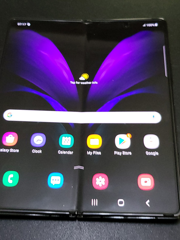 écran interne allumé