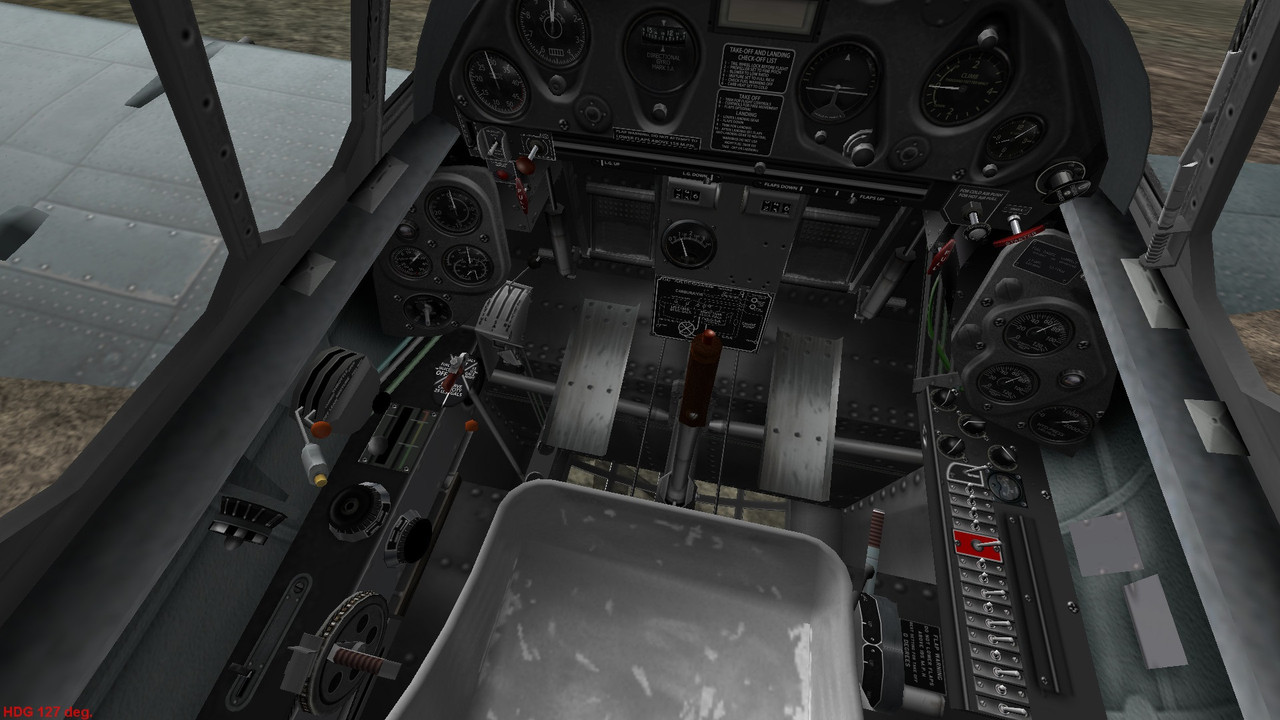 F2A-2 cockpit