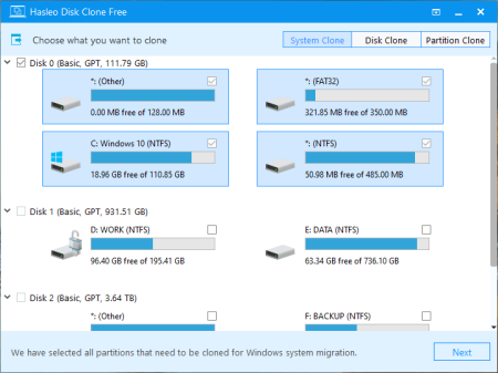 Hasleo Disk Clone v3.0.0 WinPE