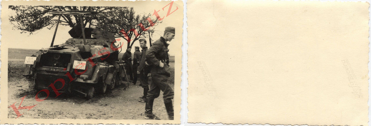 Wehrmacht Frankreich crash Panzer Spähwagen mit 