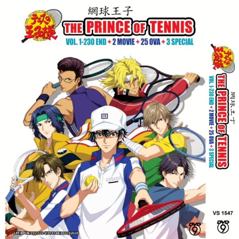 テニスの王子様　アニメDVD THE PRINCE OF TENNIS Prince Of Tennis Complete Boxset (Vol.1-230 END & 2 Movies) Anime