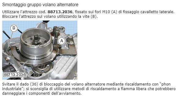 Smontaggio volano_dettaglio iniziale