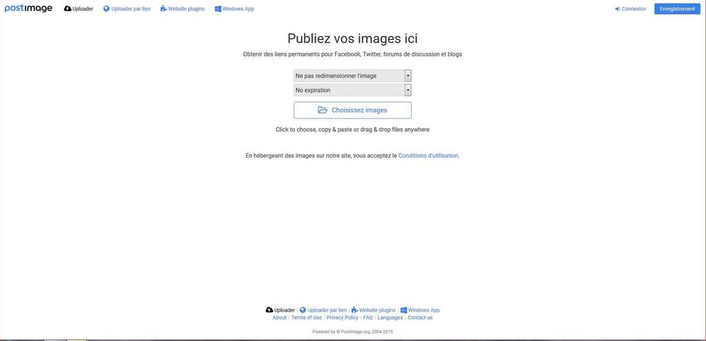 [Tutoriel] Mettre des images en ligne sur Postimages Capture1