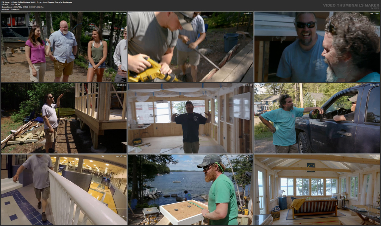 Maine Cabin Masters S06E01 Preserving a Passion That's In-Tents.mkv