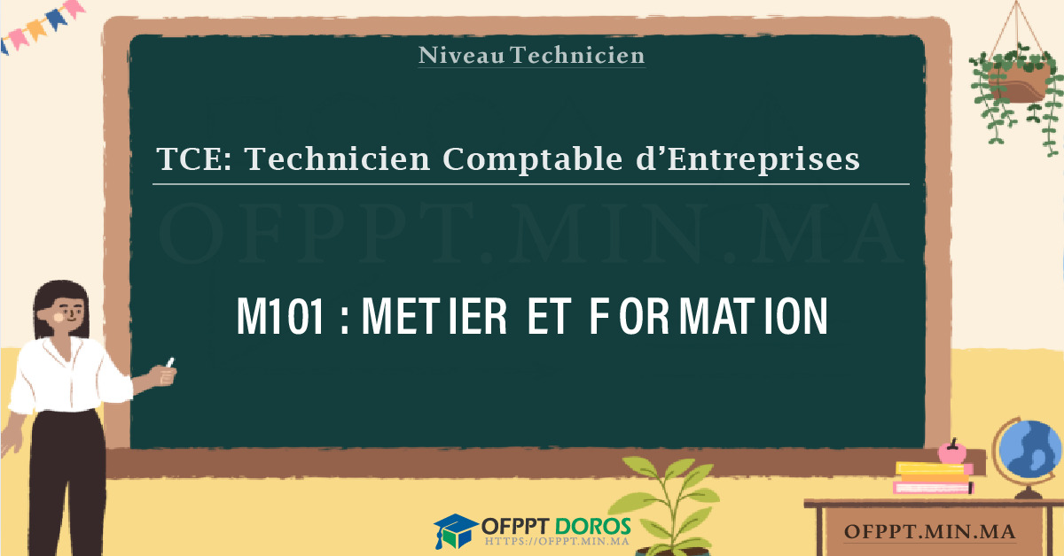 Sommaire détaillé du cours METIER ET FORMATION M101 OFPPT - Structure du module
