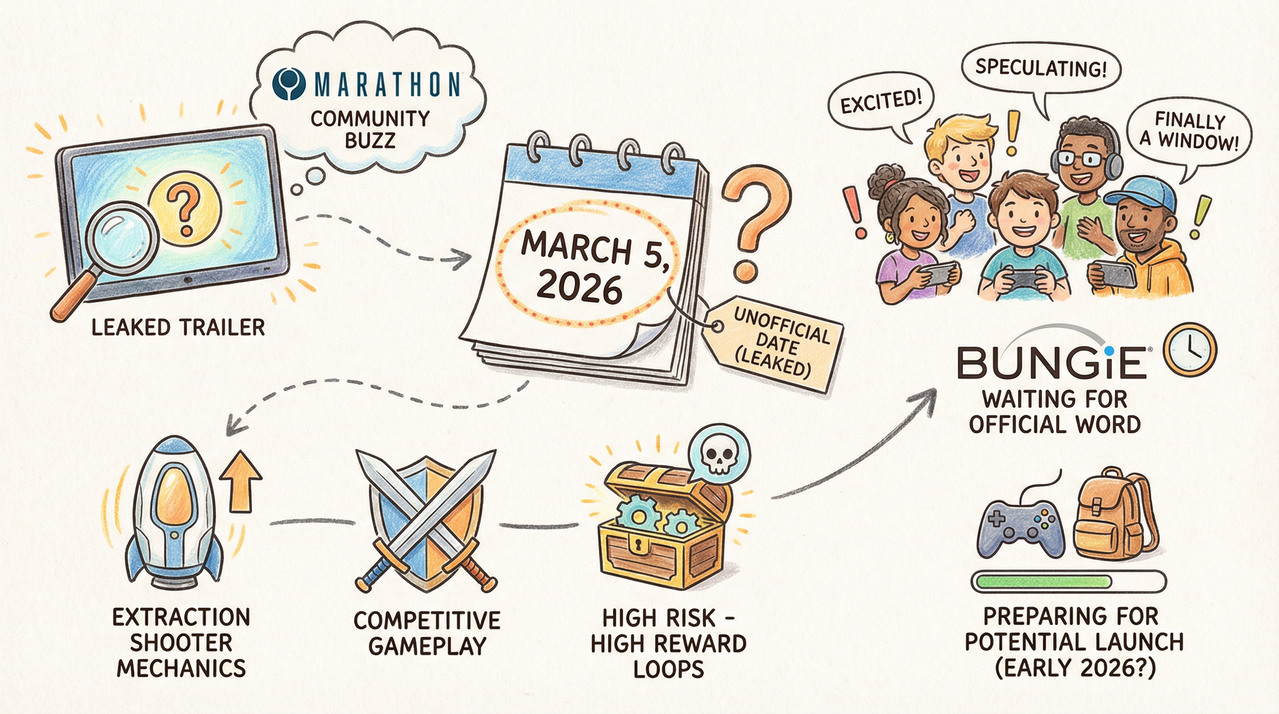 Marathon’s Release Date Trailer Has Leaked and Points to March 5, 2026 1 futuristic first person shooter game environment