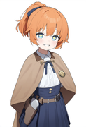 1girl, younger, aged down, blue archive, healthyman, orange hair, short hair, sh s-3573544596