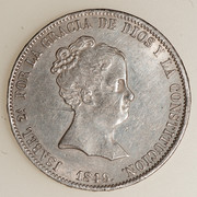 20 Reales 1849. Isabel II. Madrid PAS5021b
