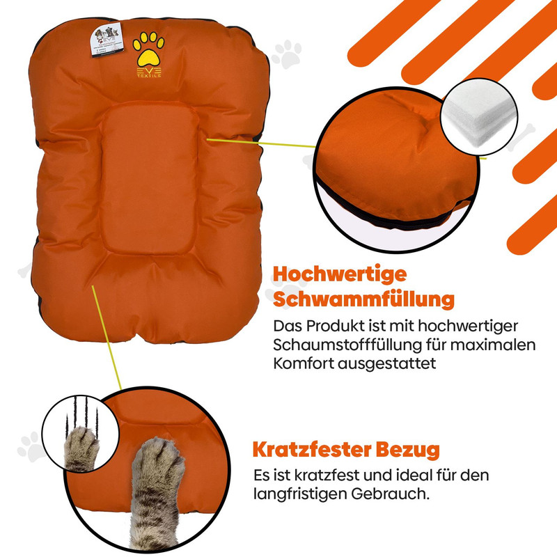 EVE Textile® cama para mascotas cama para perros cama para gatos cesta para perros cesta para gatos estera pequeña - Imagen 3 de 22