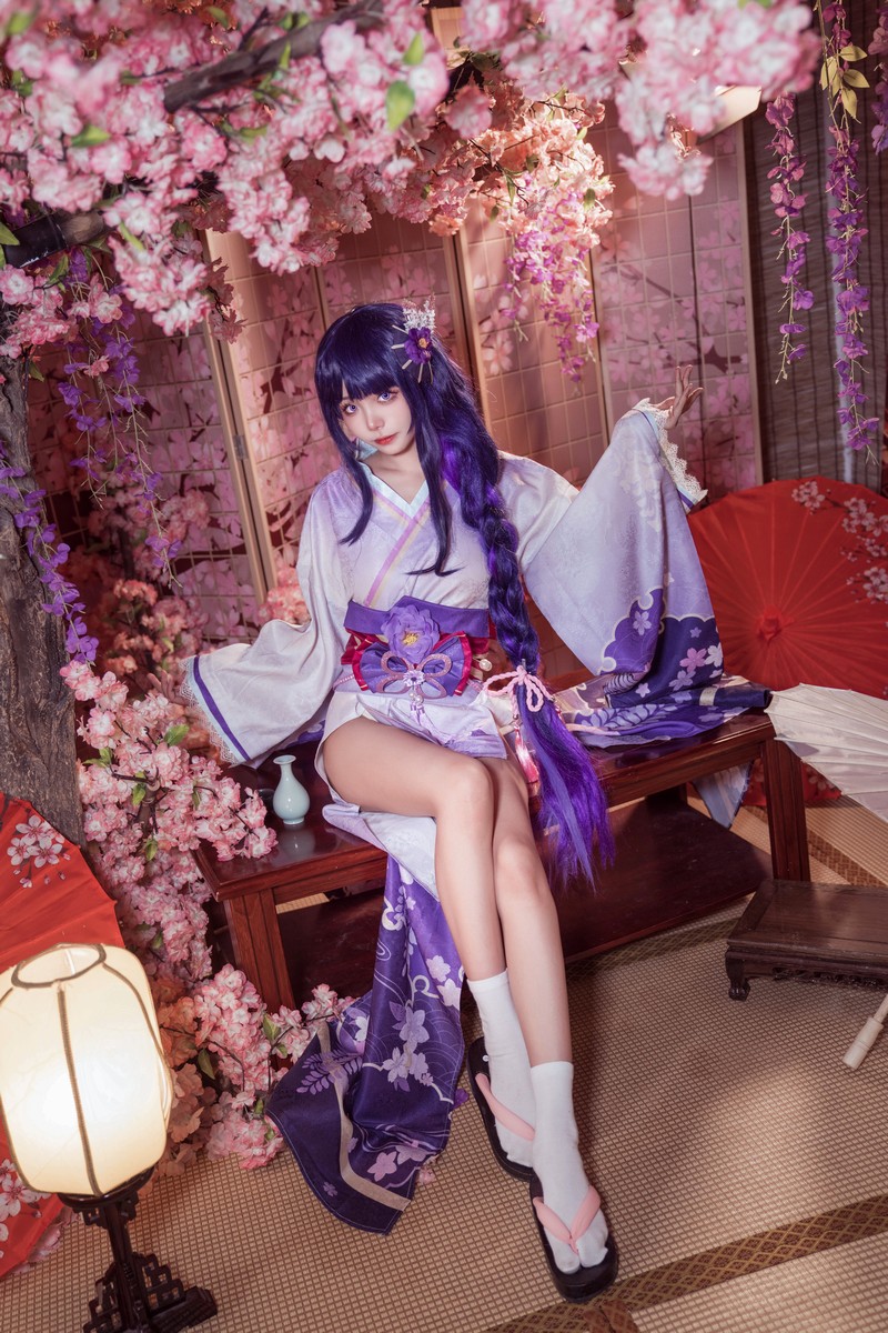 艾西Aiwest 雷电将军Cosplay写真图集 原神角色高清美图 30P (346.6M)插图4
