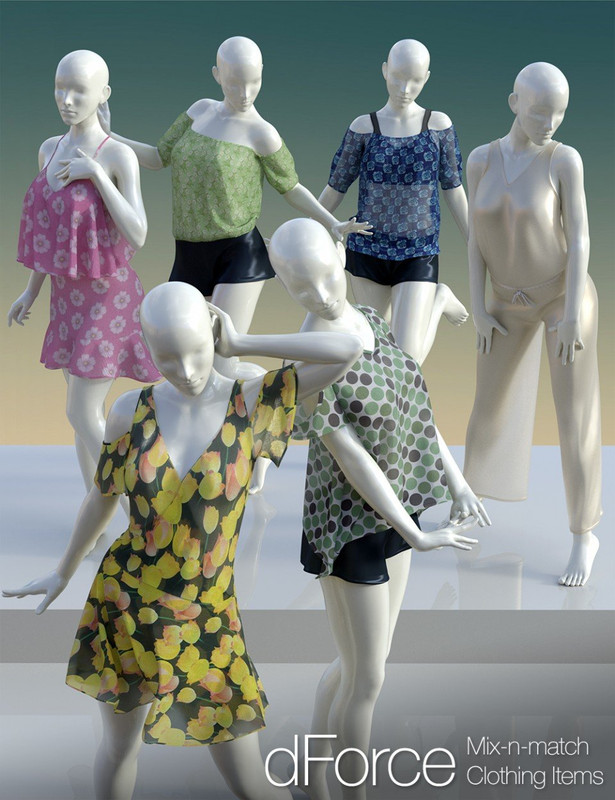 dForce Clothing Set 02 for Genesis 8 Female(s) dForce Clothing Set 02 for Genesis 8 Female(s)