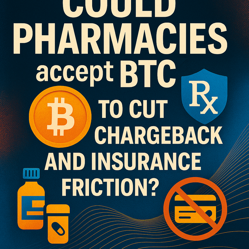 Could pharmacies accept BTC to cut chargeback and insurance friction?