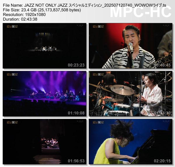 [TV-Variety] Jazz Not Only Jazz スペシャルエディション 2024 (WOWOW Live 2025.07.12)