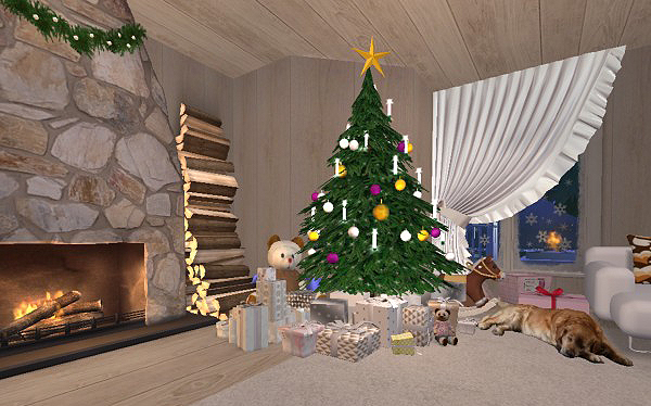 Hellohello: Domy - Stránka 4 Christmas-Chalet-interior-34