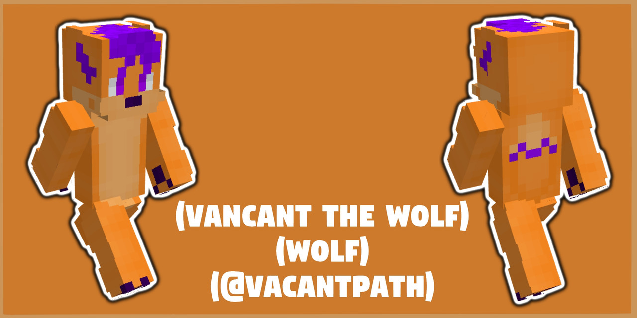 Vancant The Wolf | @VacantPath (Slim Model) (Commission) Minecraft Skin