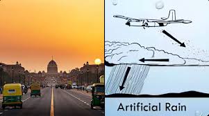 Artificial Rain Operation in India – Image Courtesy SGTtimes.com Artificial Rain in India - Source: SGT Times