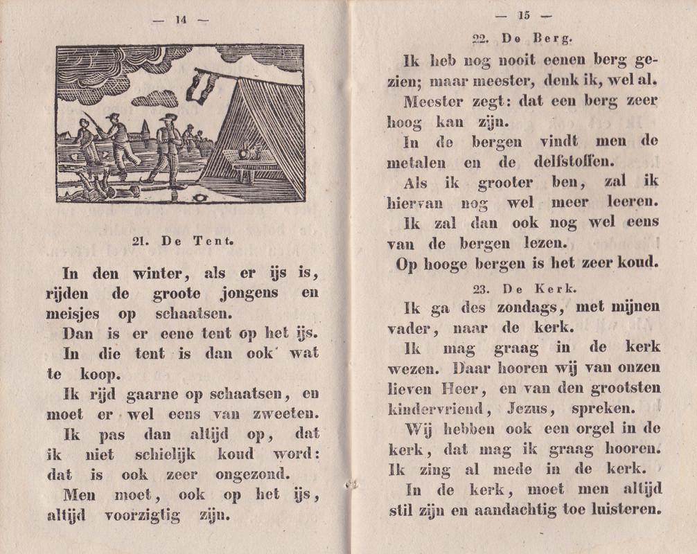 ZELLING, E.J. - Gesiena; een leesboek voor de bovenste afdeeling der laagste klassen, met prentjes