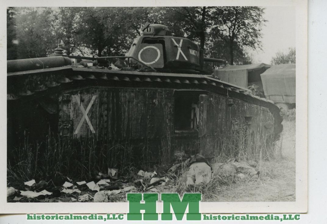 2WK Foto- CHAR B-1 TANK PANZER - DINANT & CINEY,