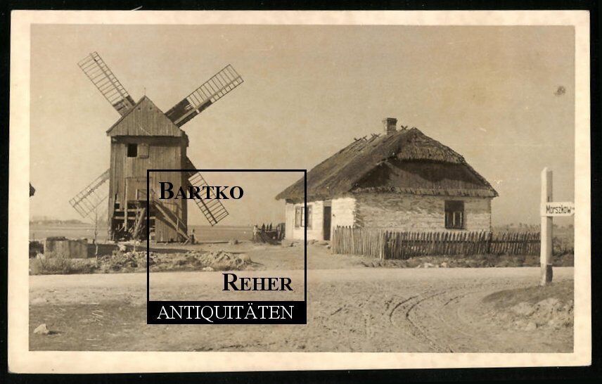 Foto 2.WK Ostfront Morszkow Polen Windmühle Bockwindmühle Windmill 1941