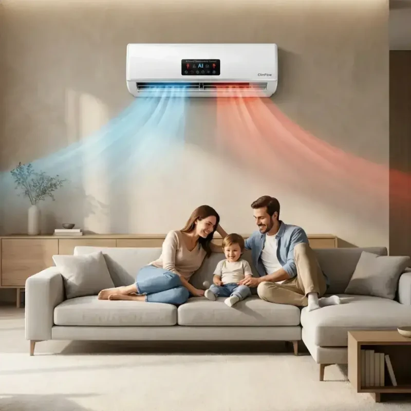 ClimFlow wall cooler keeping the family comfortable