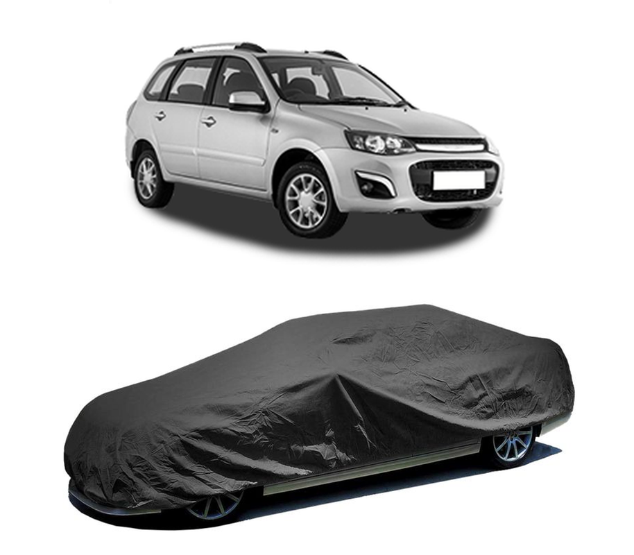 Husa tip prelata auto pentru LADA KALINA Estate (1117) 2004 - 2013,culoare negru, material textil impermeabil, rezistanta la intemperii praf UV, CARPASSION Husa Protectie