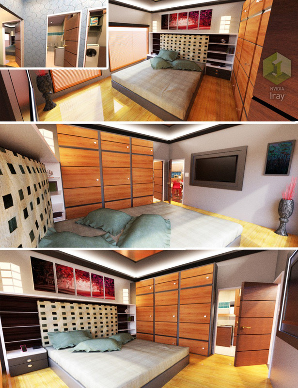 00 main bedroom area set 1 daz3d