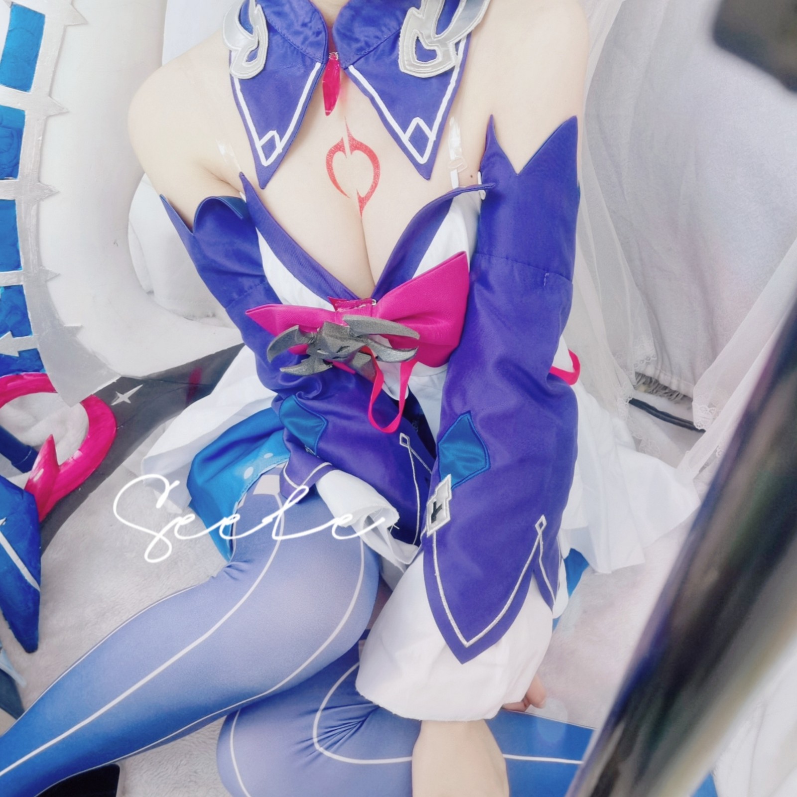 Seele麦麦希儿幻海梦蝶写真集｜梦幻蓝色系高清图集（168P-229.3M）插图6