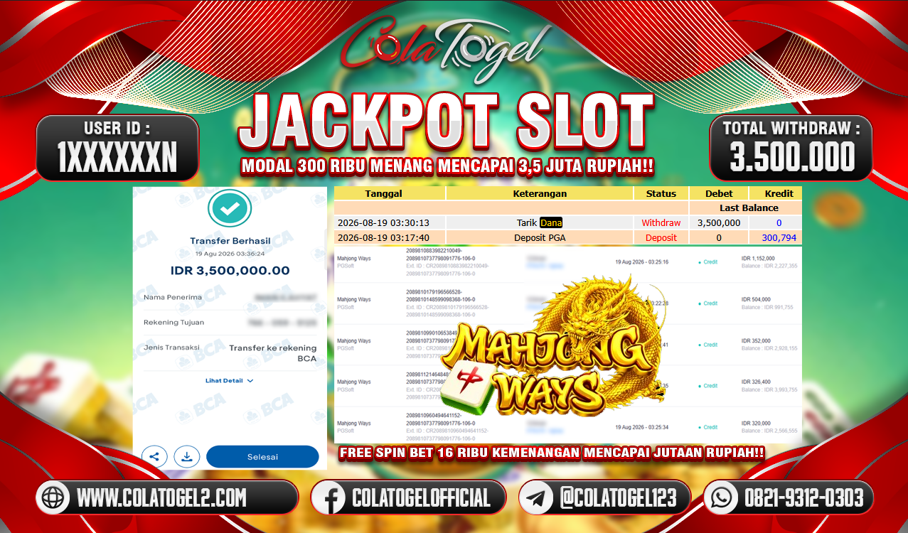 JACKPOT SLOT GACORR!!