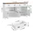 Almus 55'' Sideboard with 4 Glass Doors, 2 Large Drawers and Adjustable Shelves-232908992