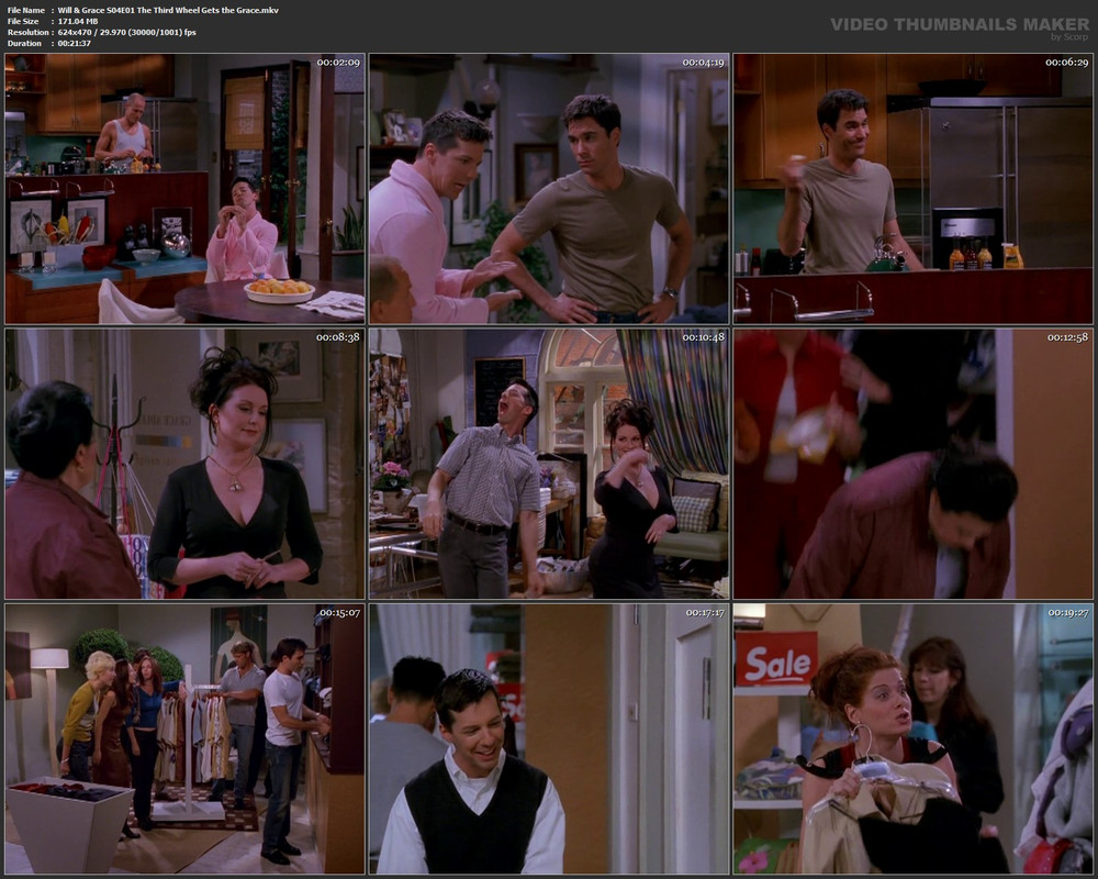 Will & Grace S04E01 The Third Wheel Gets the Grace.mkv