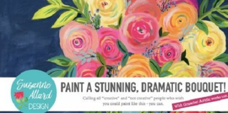Paint a Stunning, Dramatic Bouquet! (even if you think you're "not creative")