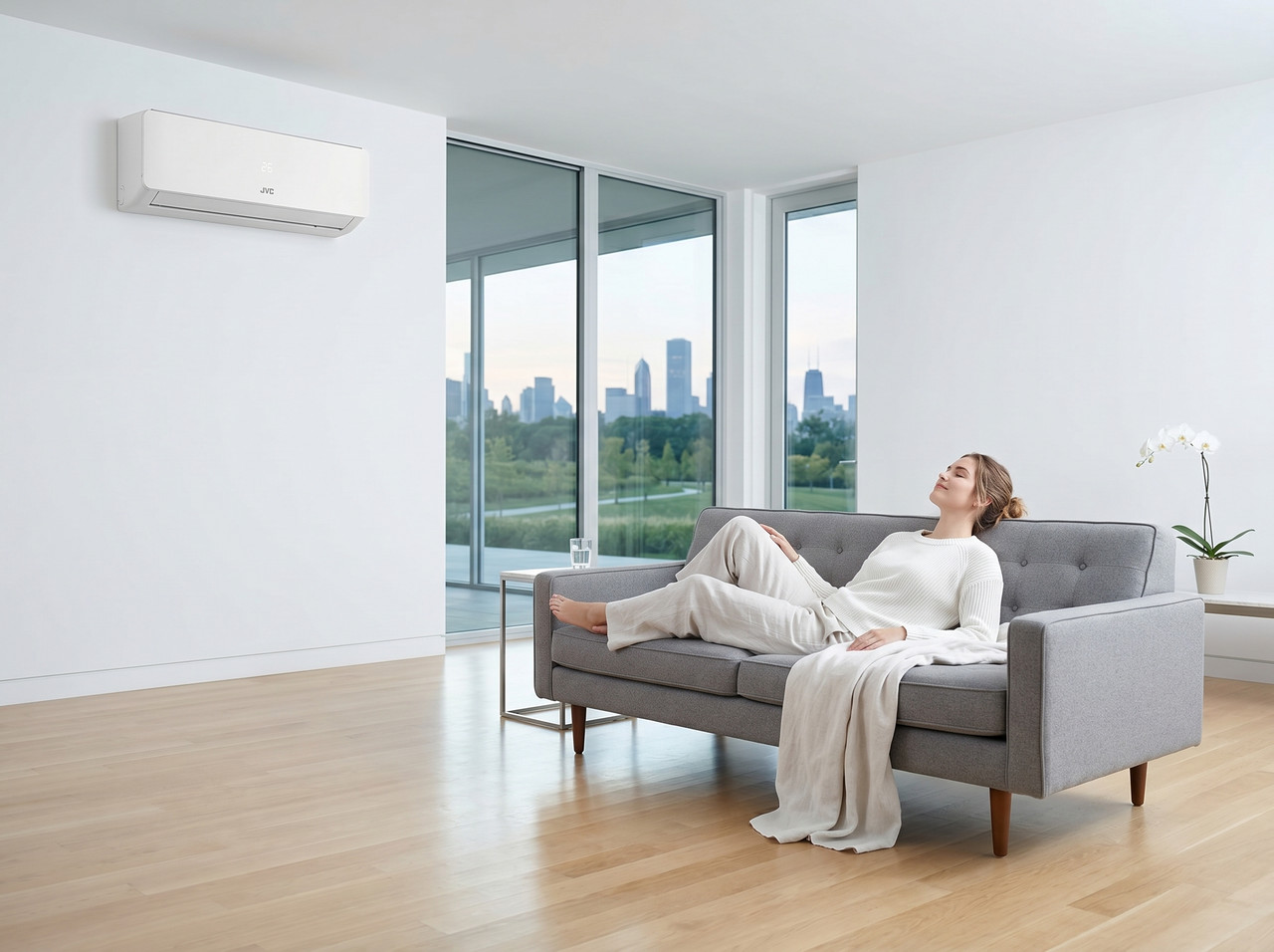 Aire Acondicionado Split JVC Inverter de 18,000 BTU