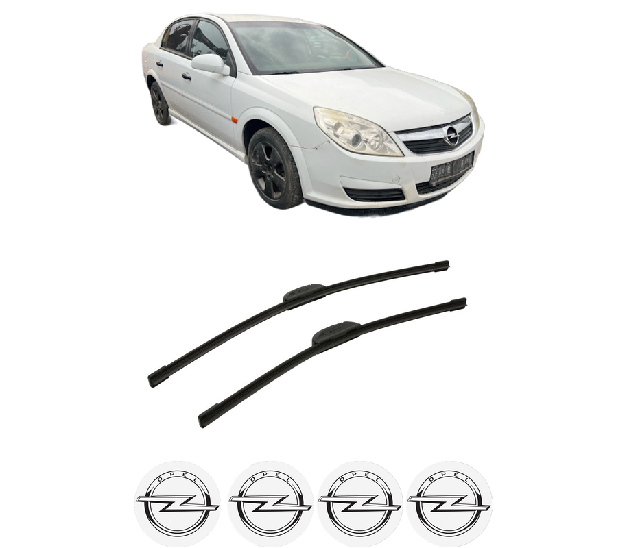 Set stergatoare auto OPEL VECTRA C (Z02) din 2002-2009, pentru parbriz auto, 2 bucati, Bosch Aerotwin Retrofit, din cauciuc siliconat rezistent, 4 Stickere Auto OPEL