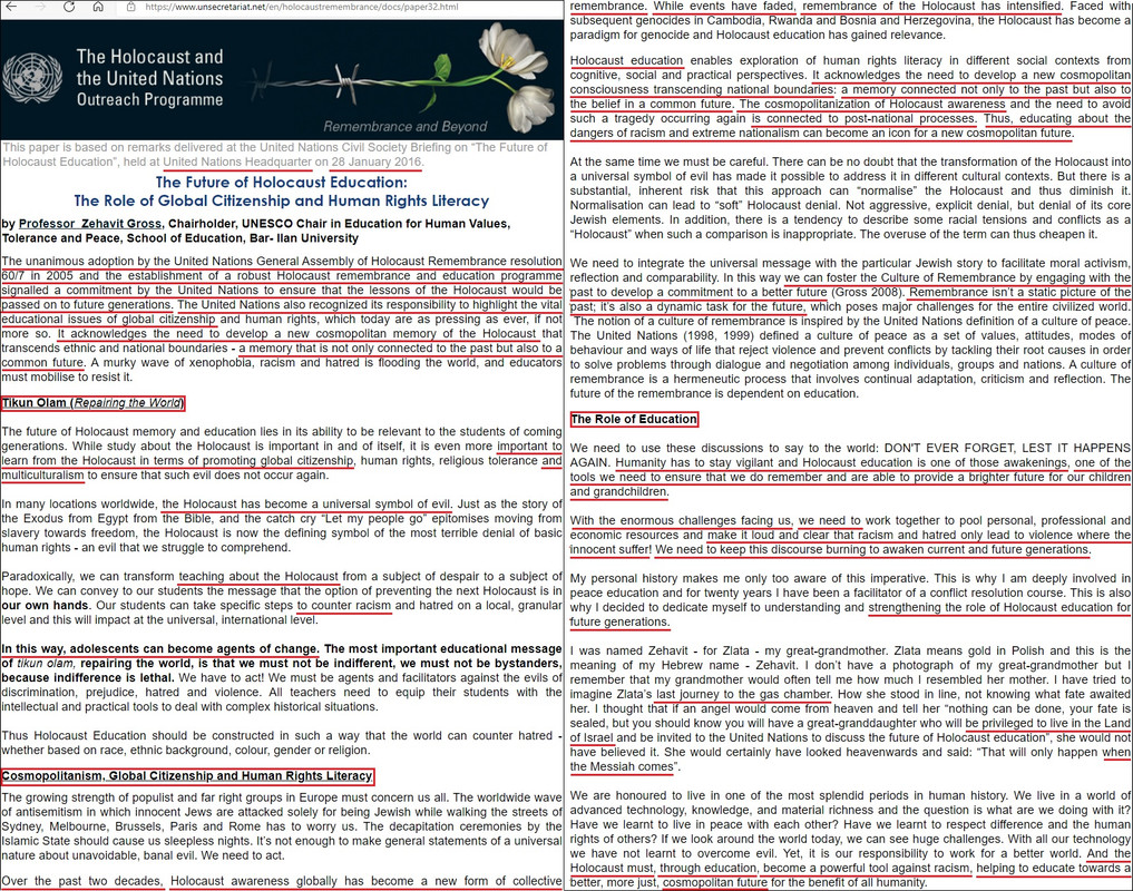 Globalism - The Holocaust and the United Nations Outreach Programme - January 2016 - global citizens