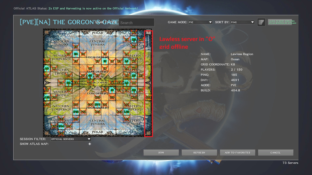 I Can Not Connect The Atlas Na Pve Servers General Discussion Official Atlas Community