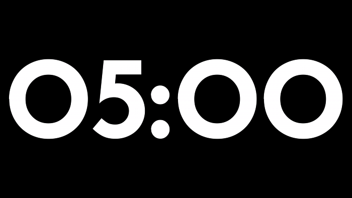 Fondo Transparente Órbita — Cuenta Regresiva de 5 Minutos sin Fondo