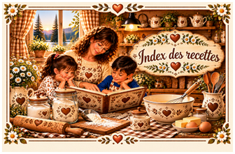Index des recettes