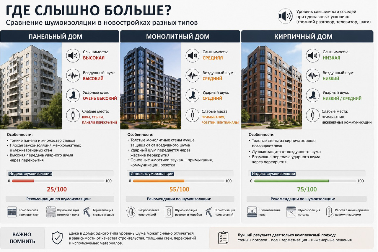 Где слышно больше
