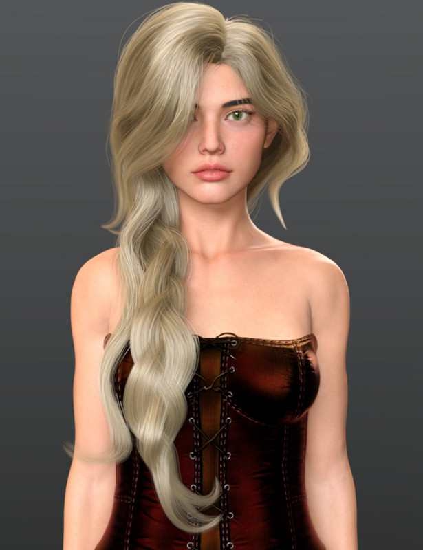 Laya Hair for Genesis 8 and 8.1 Females