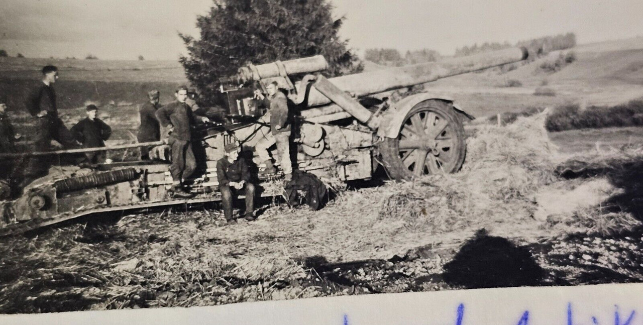 Foto Soldaten Flak Artillerie Geschutz Morser Gross Wehrmacht