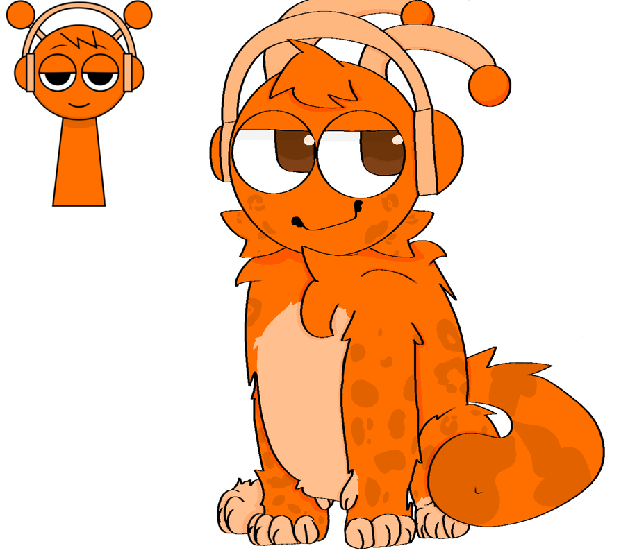 Oren was actually my favorite to do the one I like most right besides Raddy. This took about...one hour to do?? I was originally gonna have an alt with his ears but I decided to put it on a later peice. Anygays, enjoy orange kitty!@