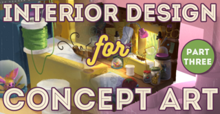 Interior Design for Concept Art Pt3 - Learn Next Level Digital Painting Skills
