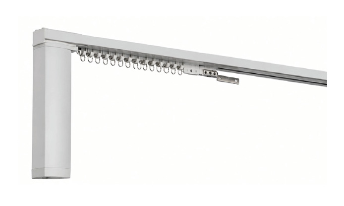 Motorised curtain track